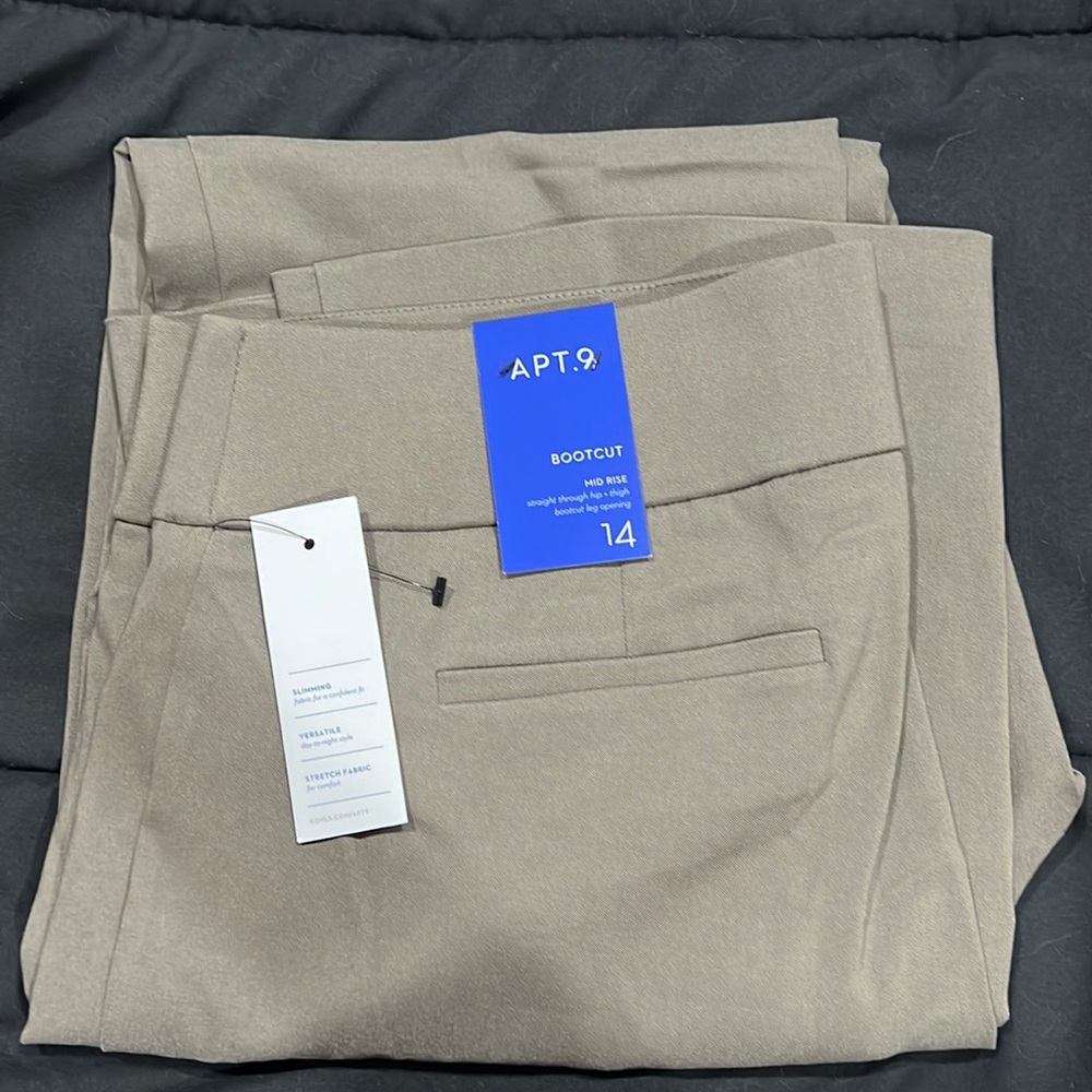 Brand new APT. 9 Bootcut work pants